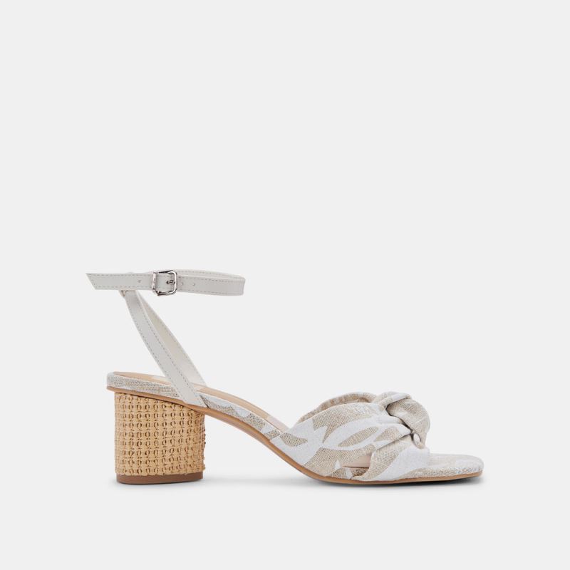 Dolce Vita - Zyan Heels Natural Multi Linen