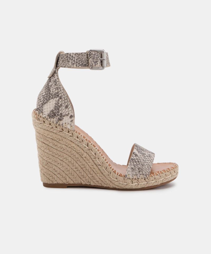 Dolce Vita - Noor Wedges Stone Snake Print Leather