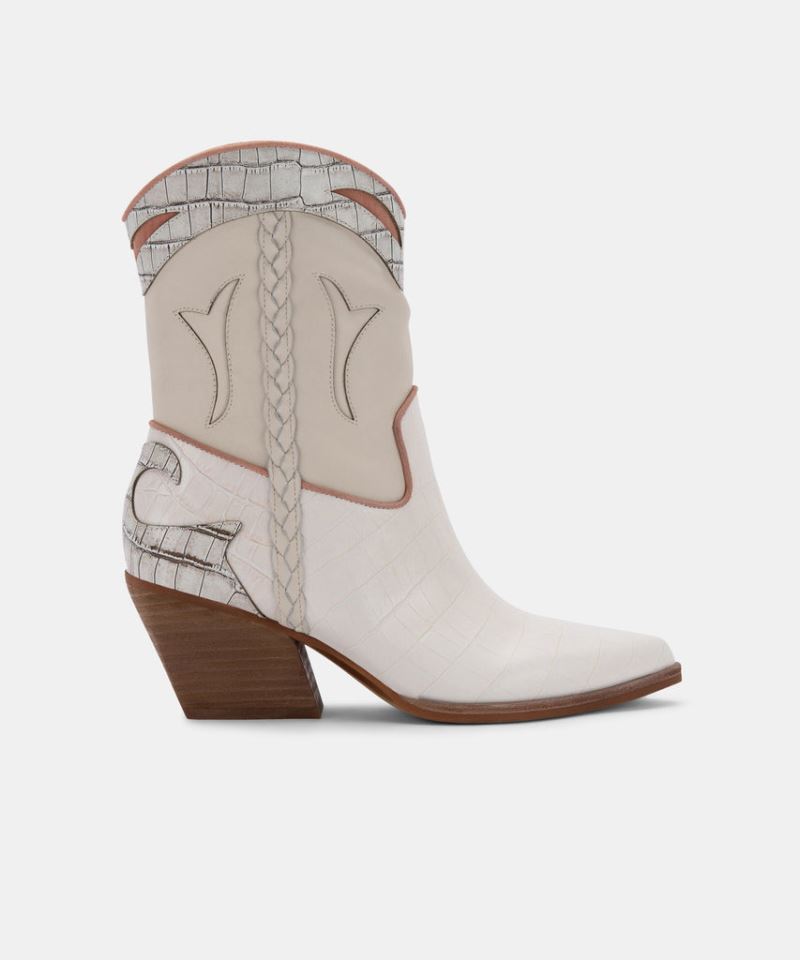Dolce Vita - Loral Booties Ivory Leather