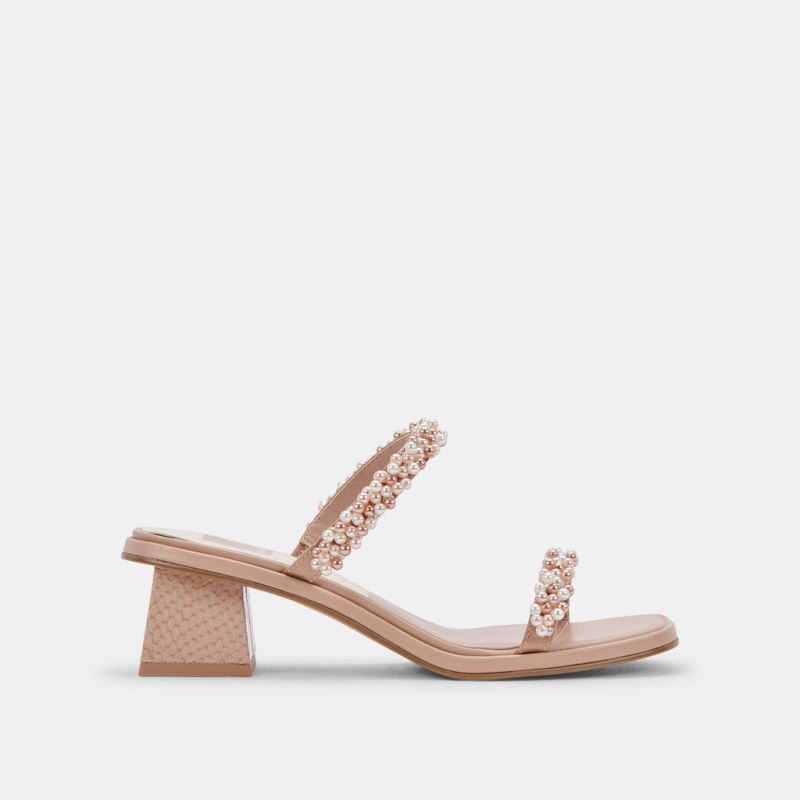 Dolce Vita - River Pearl Heels Blush Multi Pearls