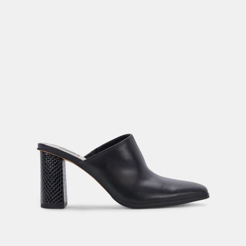 Dolce Vita - Parez Mules Black Leather