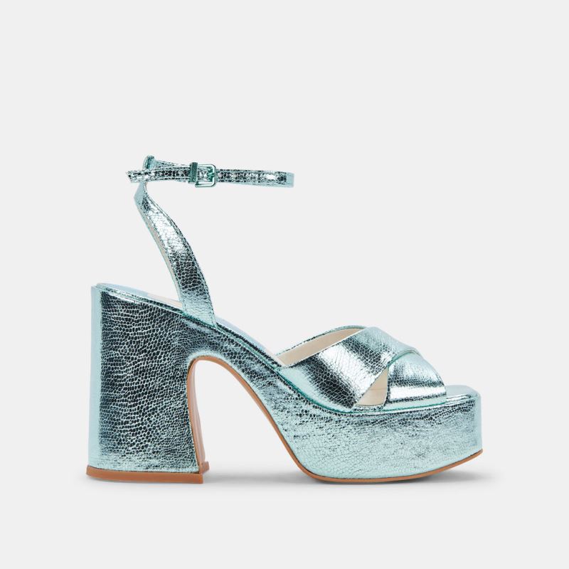 Dolce Vita - Wessi Heels Electric Blue Crackled Stella