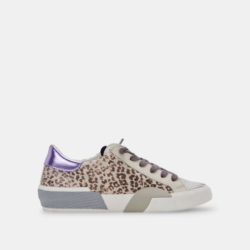 Dolce Vita - Zina Sneakers White Leopard Calf Hair