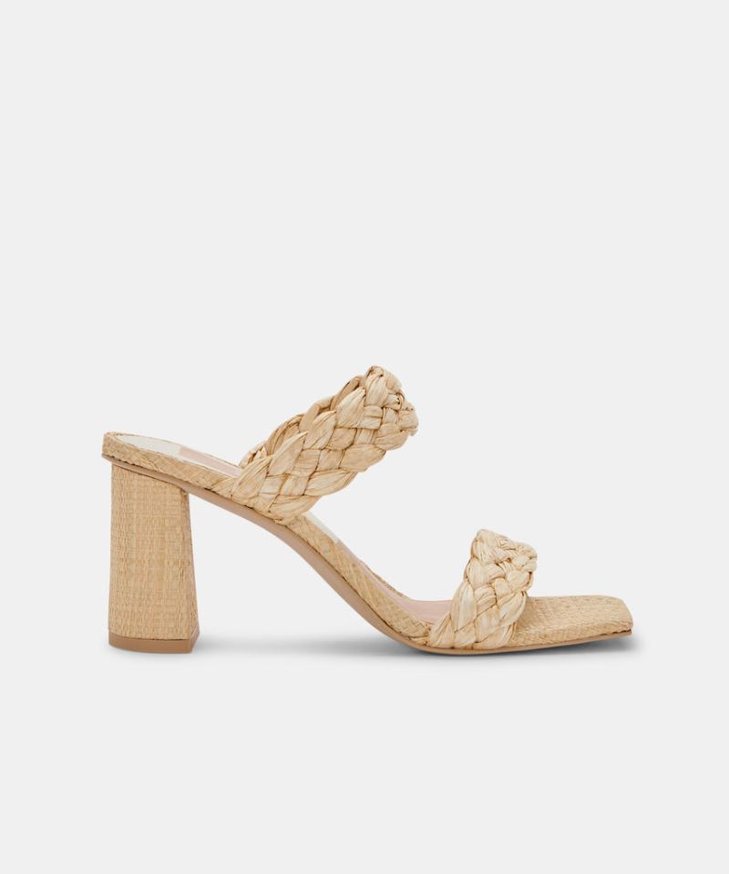 Dolce Vita - Paily Heels Lt Natural Raffia