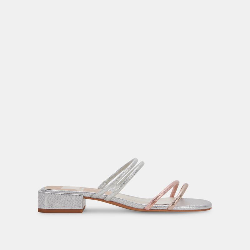 Dolce Vita - Haize Sandals Silver Gold Stella Suede