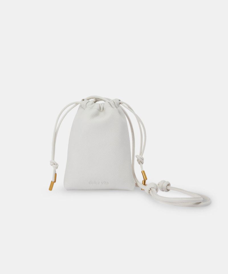 Dolce Vita - Evie Phone Pouch Ivory Leather