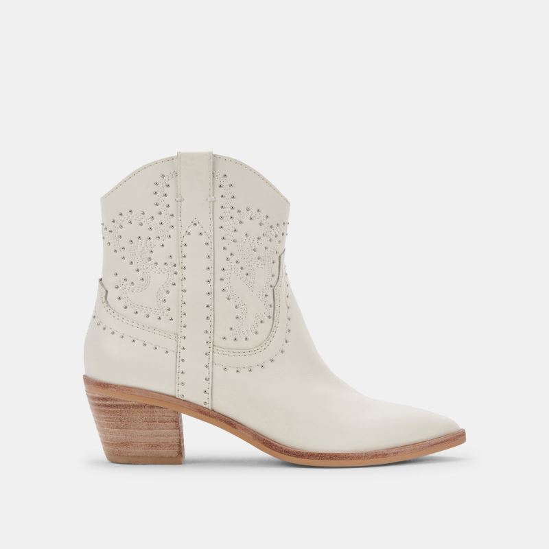 Dolce Vita - Solow Stud Booties Off White Leather