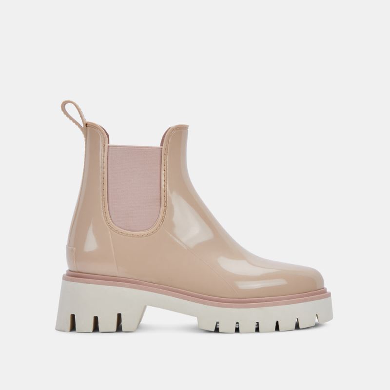 Dolce Vita - Thundr H2o Boots Beige Patent Stella