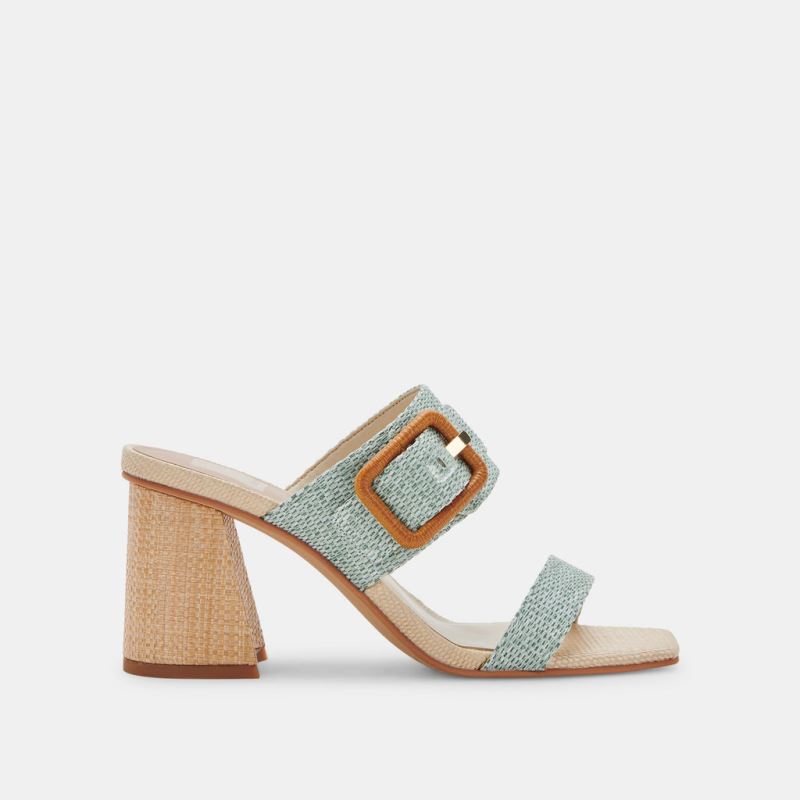 Dolce Vita - Posy Heels Mint Raffia