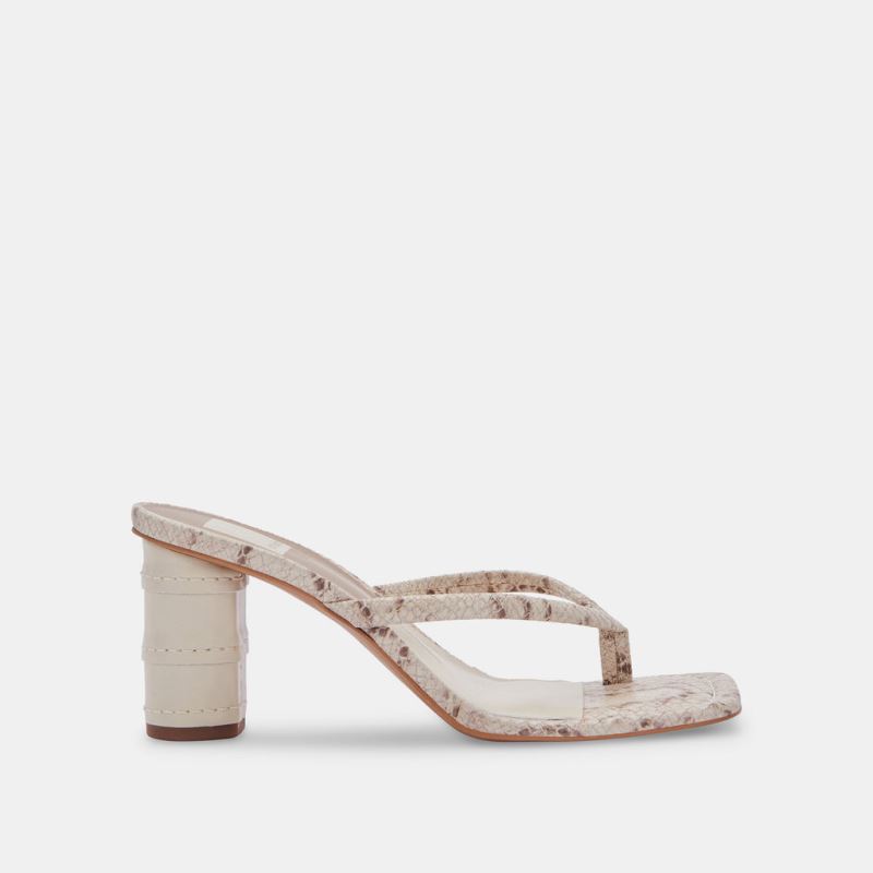 Dolce Vita - Rhye Heels Lt Taupe Embossed Stella