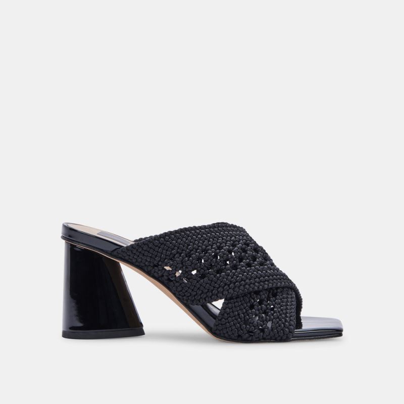 Dolce Vita - Patch Heels Black Woven