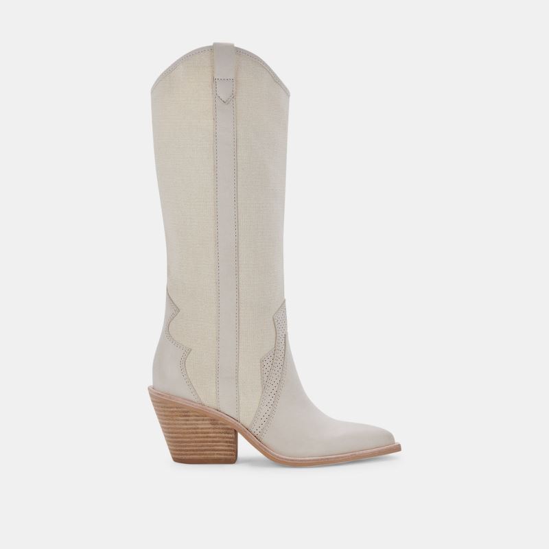 Dolce Vita - Navene Boots Ivory Nubuck