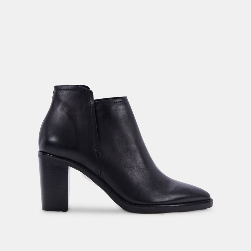 Dolce Vita - Spade Wide Booties Black Leather