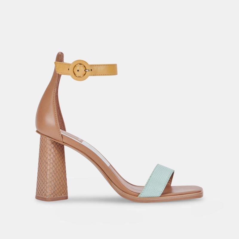 Dolce Vita - Fionna Heels Mint Multi Embossed Leather