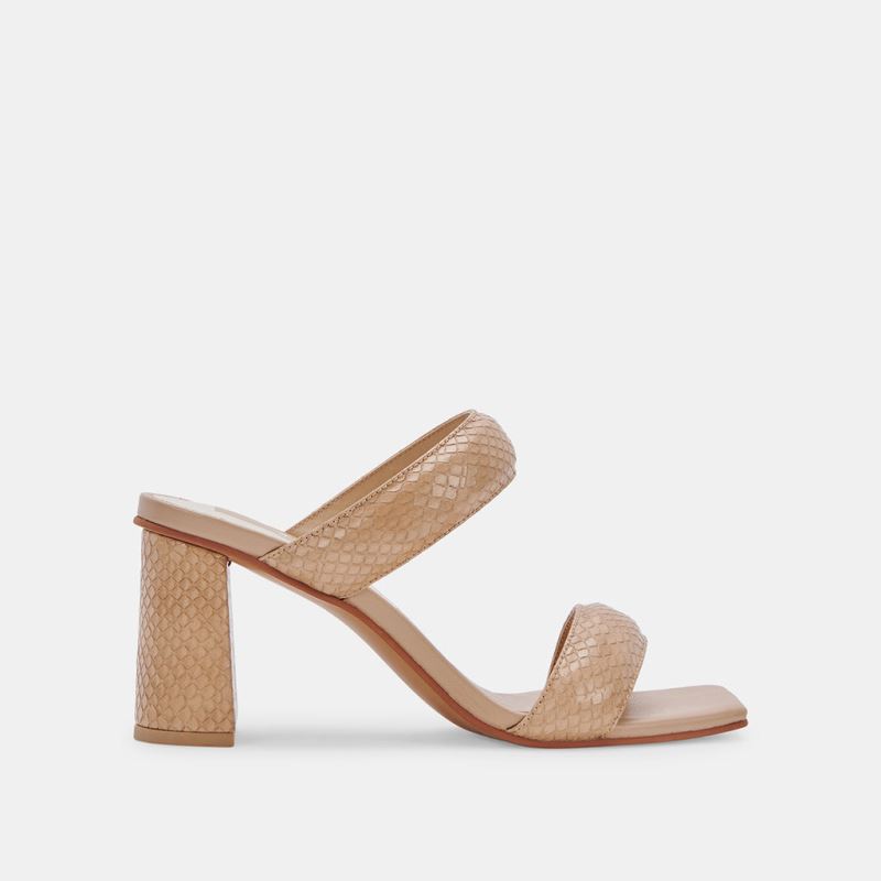 Dolce Vita - Pascoe Heels Taupe Embossed Stella