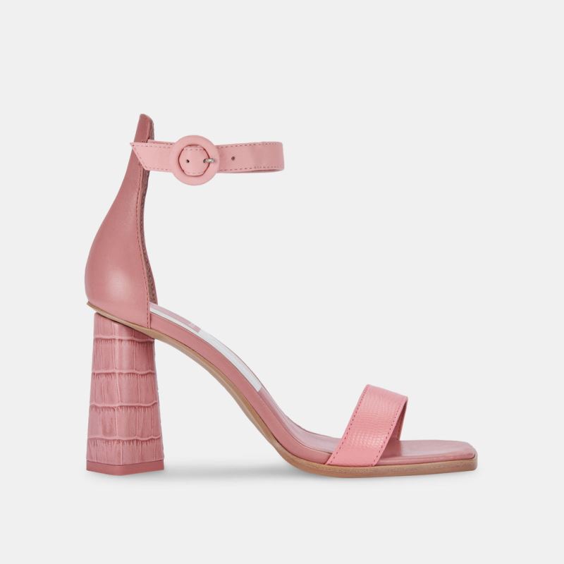 Dolce Vita - Fionna Heels Pink Multi Embossed Leather