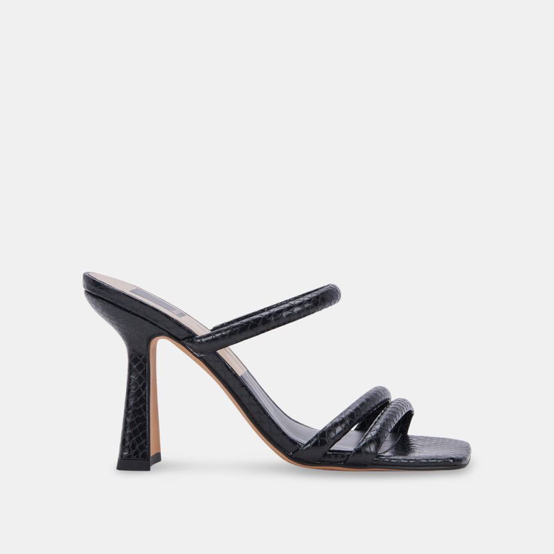 Dolce Vita - Fort Heels Black Embossed Stella