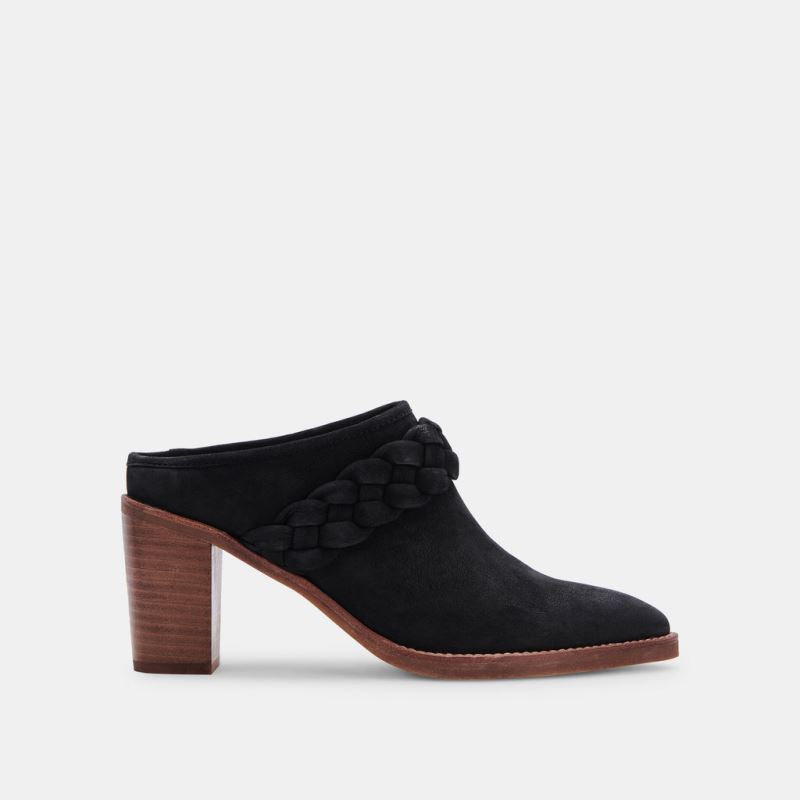 Dolce Vita - Serla Mules Black Nubuck