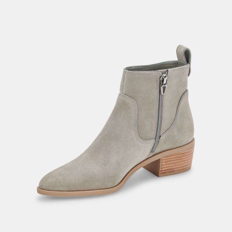Dolce Vita - Able Booties Concrete Grey Suede
