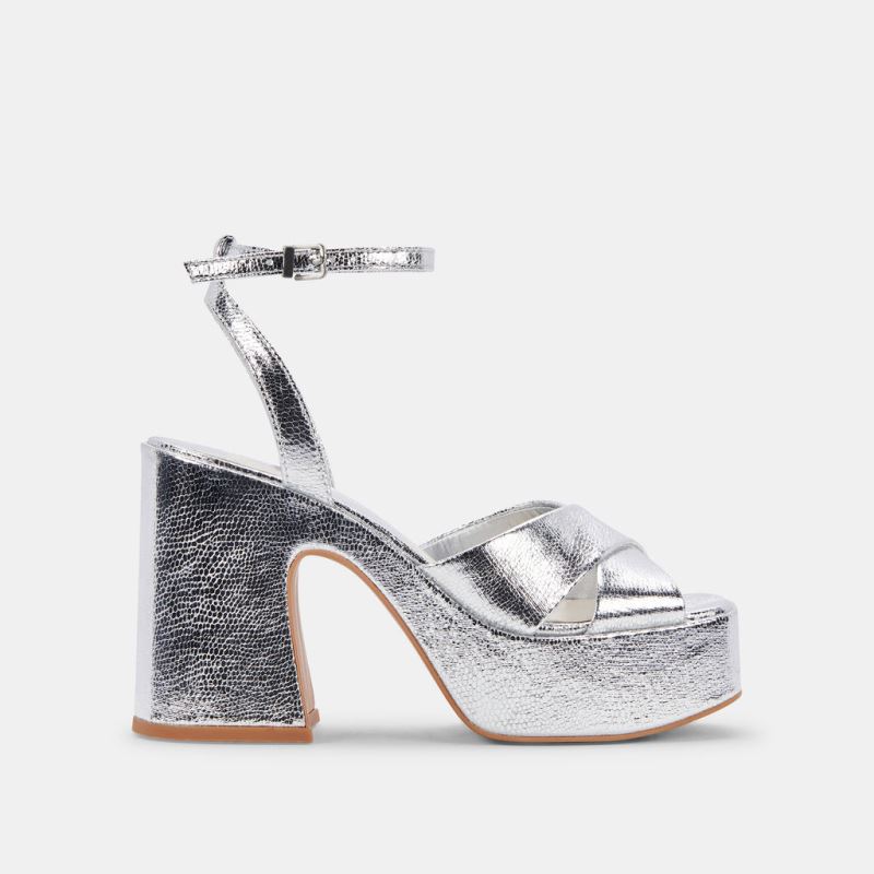 Dolce Vita - Wessi Heels Silver Crackled Stella