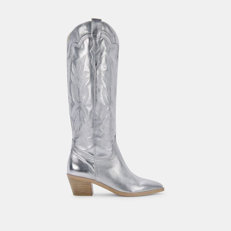 Dolce Vita - Shiren Boots Silver Metallic Suede