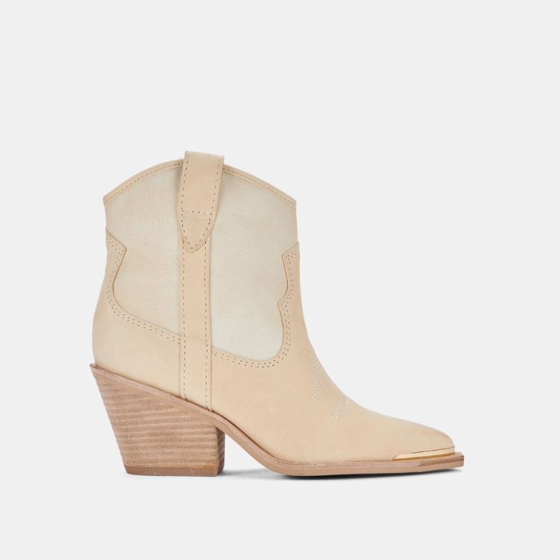 Dolce Vita - Nashe Booties Vanilla Nubuck