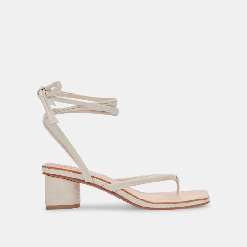 Dolce Vita - Jorry Heels Cream Embossed Stella