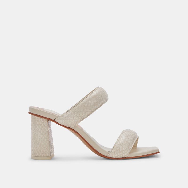 Dolce Vita - Pascoe Heels Ivory Embossed Stella