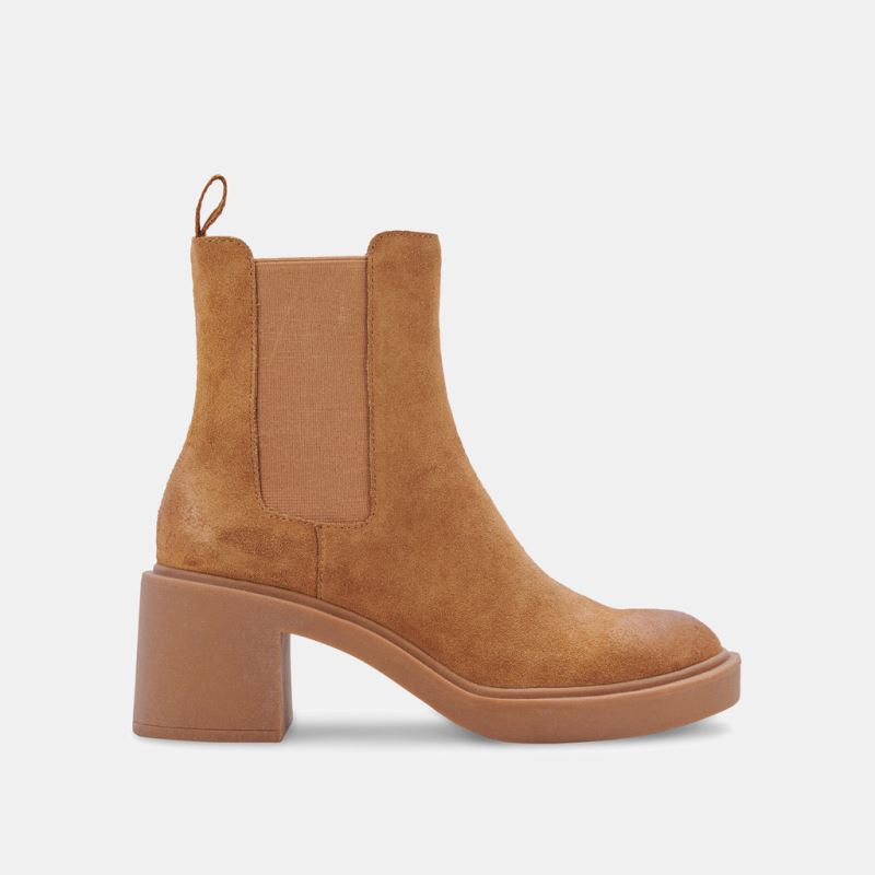 Dolce Vita - Gunner Booties Brown Suede