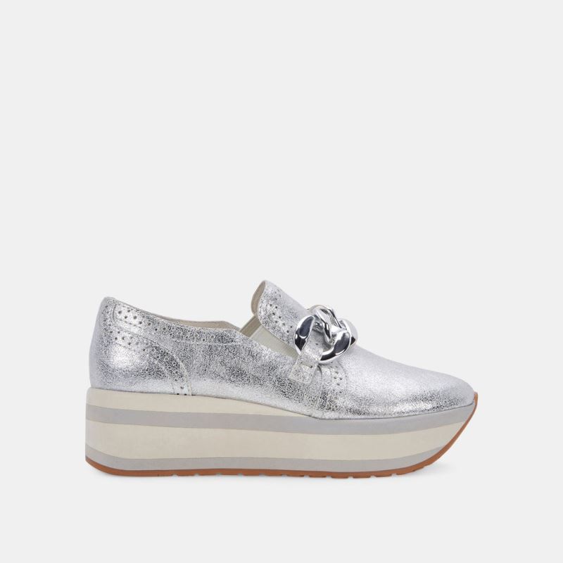 Dolce Vita - Jhenee Sneakers Silver Metallic Suede