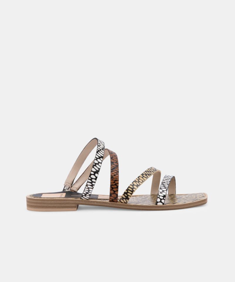 Dolce Vita - Izabel Sandals Cognac Multi Cobra Spotted Stella