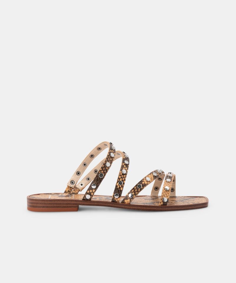 Dolce Vita - Izabel Studded Sandals Mango Snake Print Stella