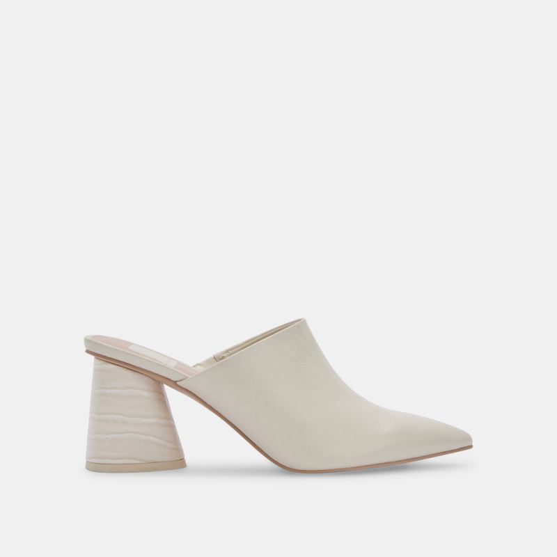 Dolce Vita - Aydin Mules Ivory Leather