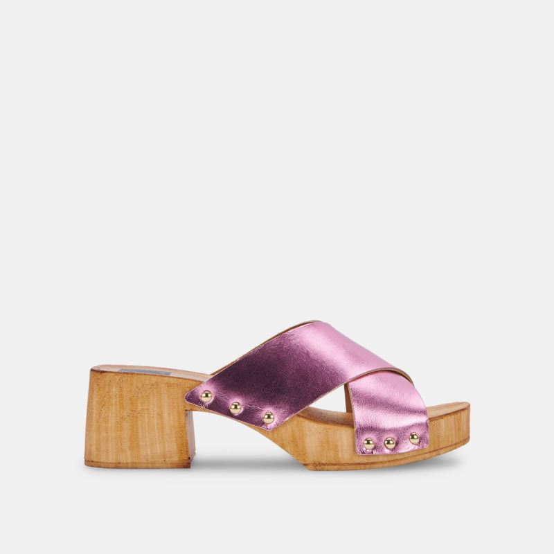 Dolce Vita - Owan Sandals Pink Metallic Leather