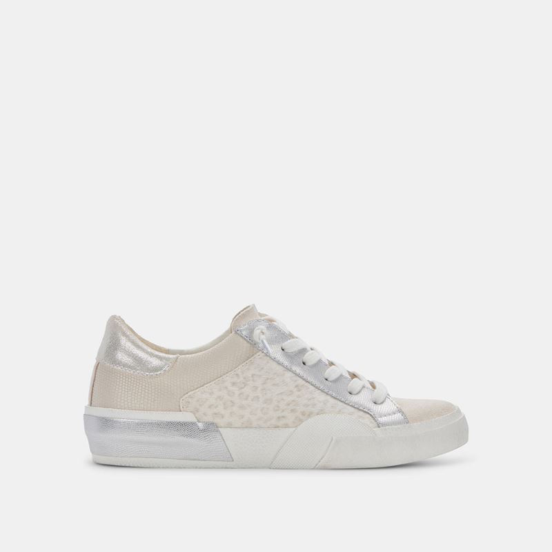 Dolce Vita - Zina Sneakers Cream Leopard Print Suede