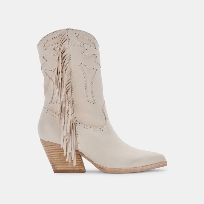 Dolce Vita - Liona Boots Ivory Leather