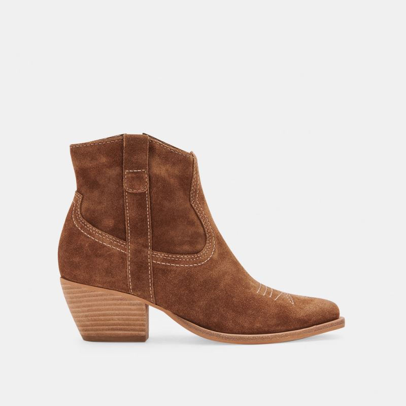 Dolce Vita - Silma Booties Dk Brown Suede