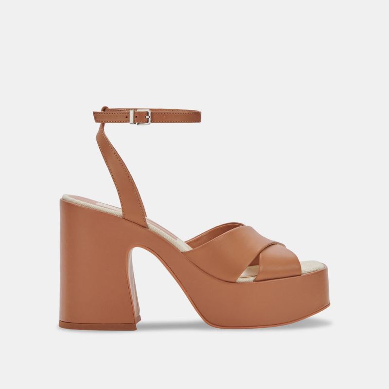 Dolce Vita - Wessi Heels Caramel Leather